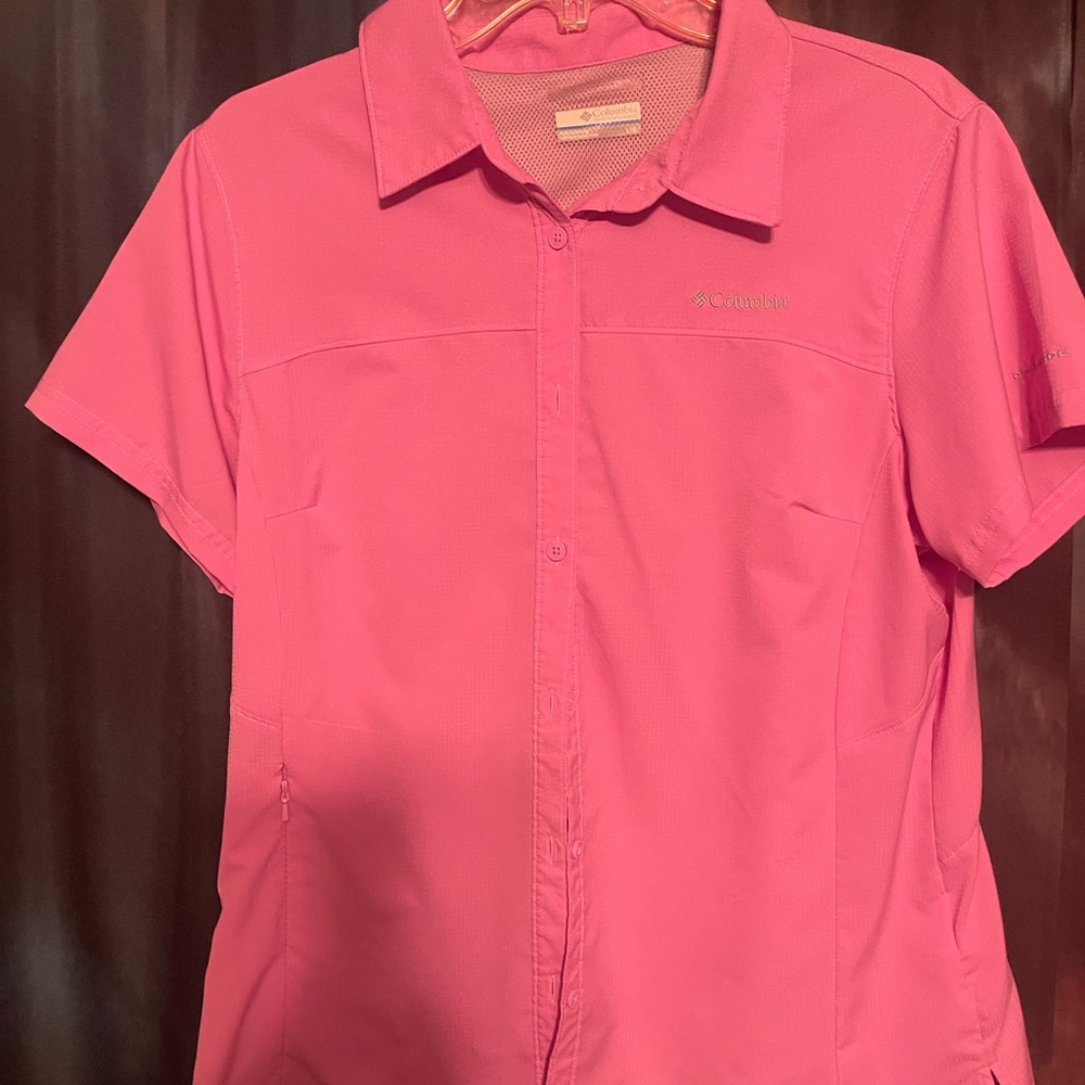 Columbia Pink Short Sleeve Shirt